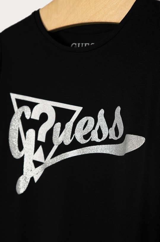 Guess Jeans - Дитячий лонгслів 116-176 cm чорний J0YI00.K6YW0