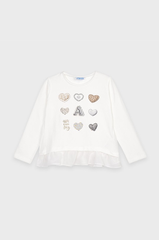 Mayoral - Дитячий лонгслів 92-134 cm 4063.6D.MINI білий AW20