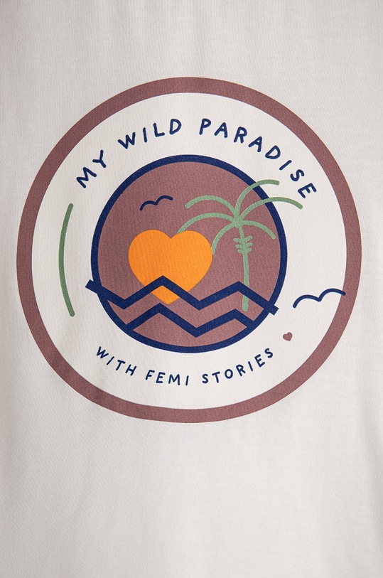 Dziewczynka Femi Stories Longsleeve dziecięcy RICO.ECR biały