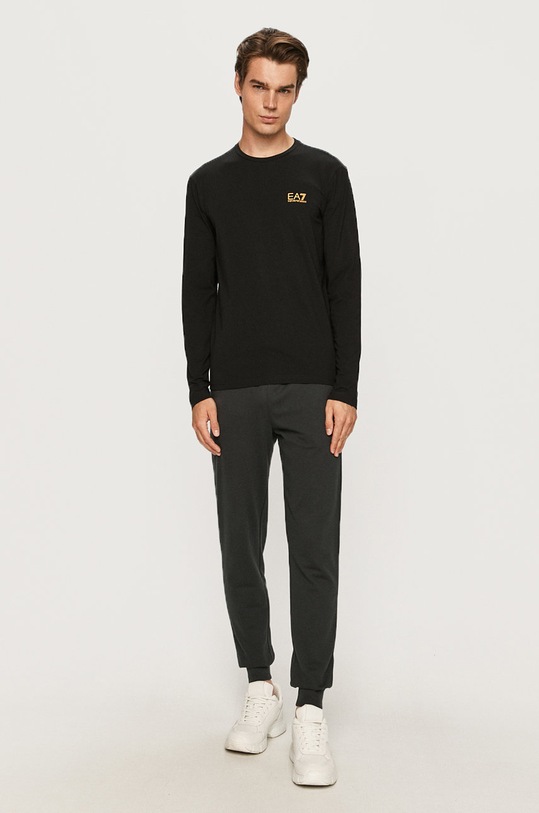 EA7 Emporio Armani longsleeve 8NPT55.PJM5Z negru AA00