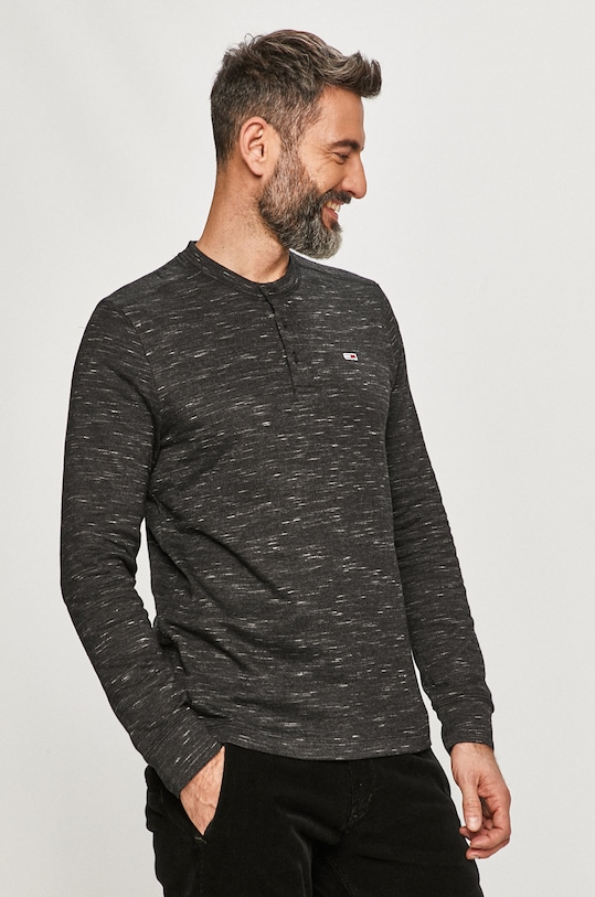 Tommy Jeans - Longsleeve DM0DM09771 regular czarny DM0DM09771