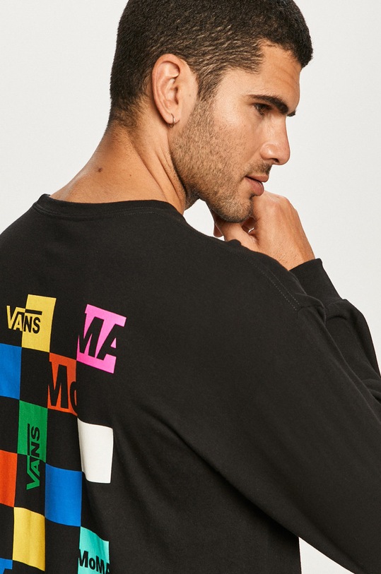 Vans - Tričko s dlhým rukávom potlač čierna VN0A4RU51PJ1