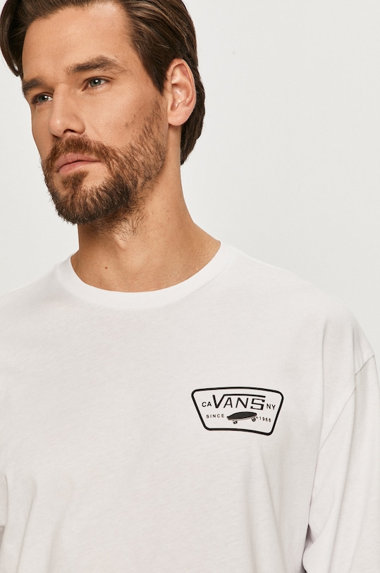 Vans - Longsleeve alb VN0A2XCMYB21