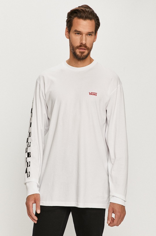 Vans - Tričko s dlouhým rukávem x David Bowie potisk bílá VN0A3WCQWHT1