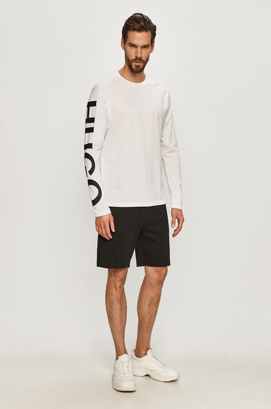 Hugo - Лонгслив 50458238 белый SS21