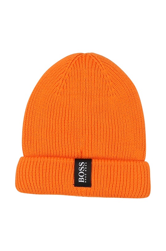 Boss - Dětska čepice J21222 oranžová AW20