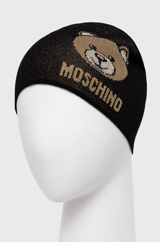 Čiapka Moschino M2346.65214 čierna AW22