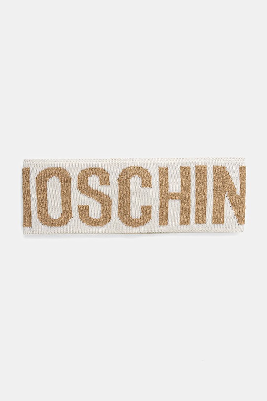 Μάλλινη κορδέλα Moschino μαλλί μπεζ M2338.65216