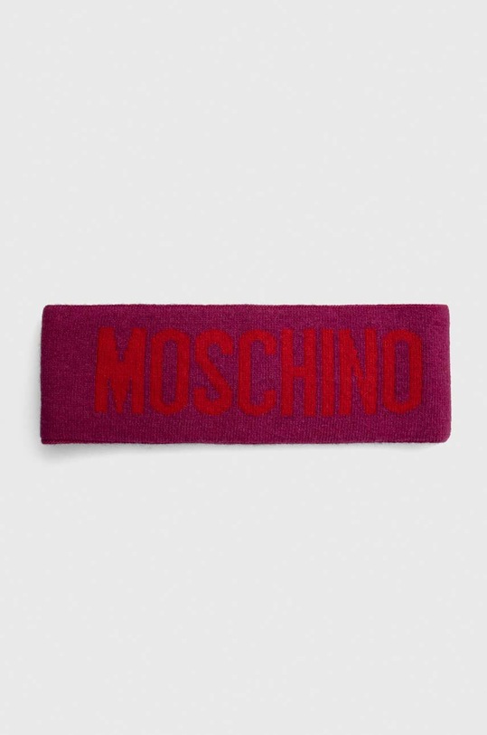 Moschino gyapjú fejpánt apró mintás lila M2355.65235