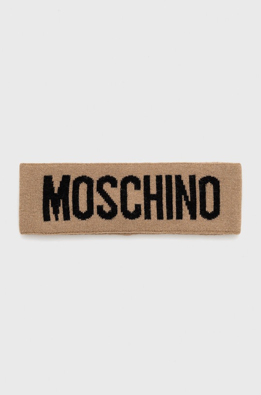 Moschino opaska wełniana drobny wzór beżowy M2355.65235