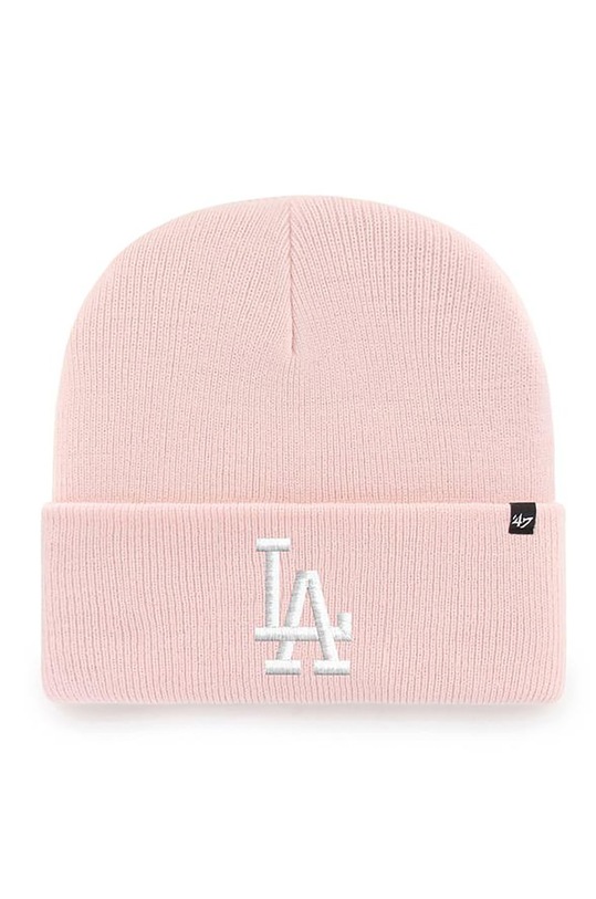 47 brand - Czapka MLB Los Angeles Dodgers aplikacja różowy B.HYMKR12ACE.PK