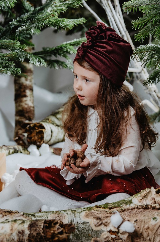 Jamiks - Detská čiapka JZD078 burgundské AW20