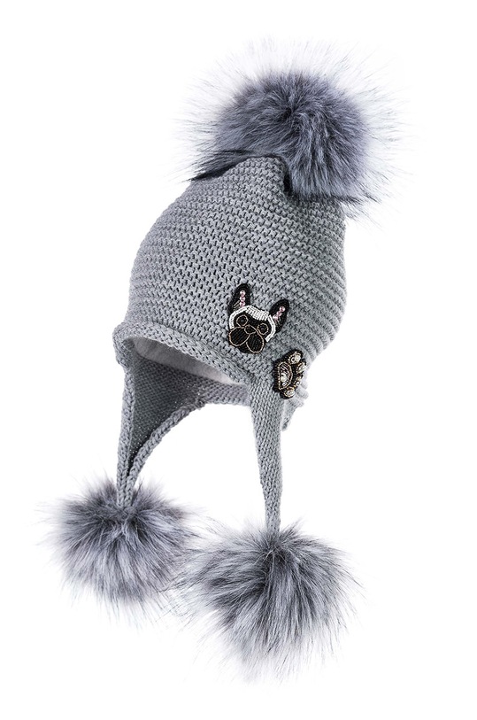 Jamiks - Caciula copii imprimeu gri JZD228