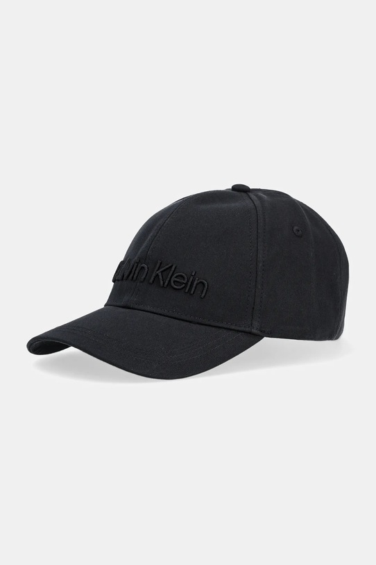 Calvin Klein - Čiapka bavlna čierna K50K505737