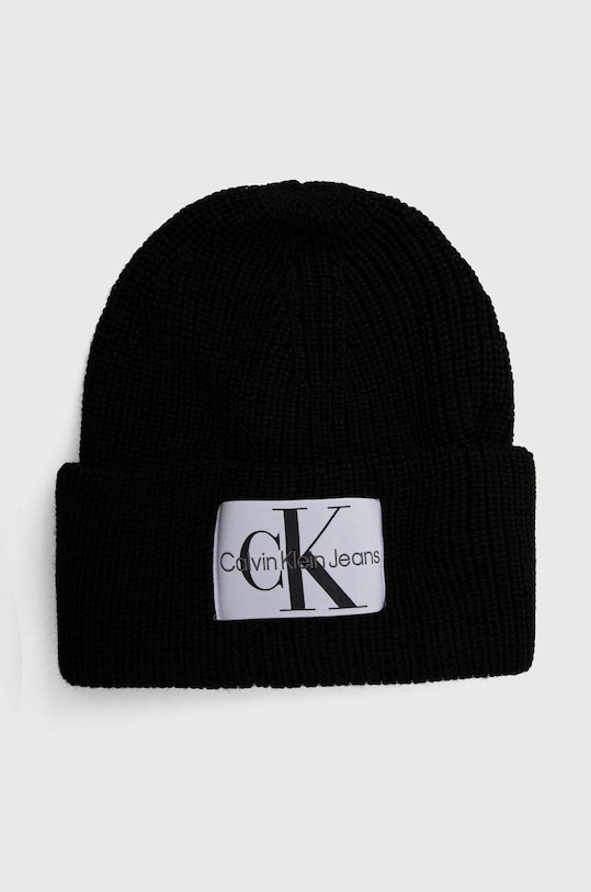 Calvin Klein Jeans – Czapka wełna czarny K50K506242