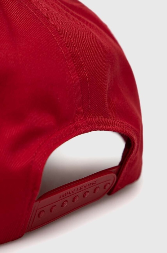 Akcesoria Armani Exchange czapka z daszkiem bawełniana 954047.CC811 czerwony