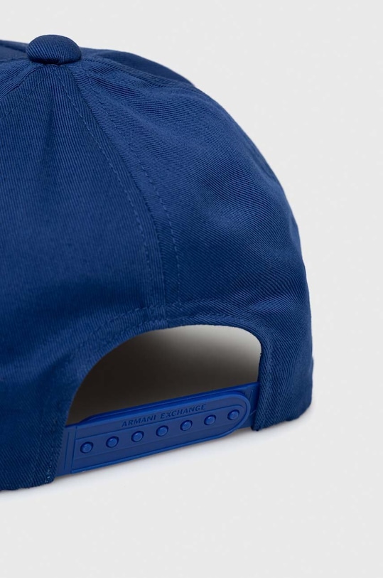Akcesoria Armani Exchange czapka z daszkiem bawełniana 954047.CC811 granatowy