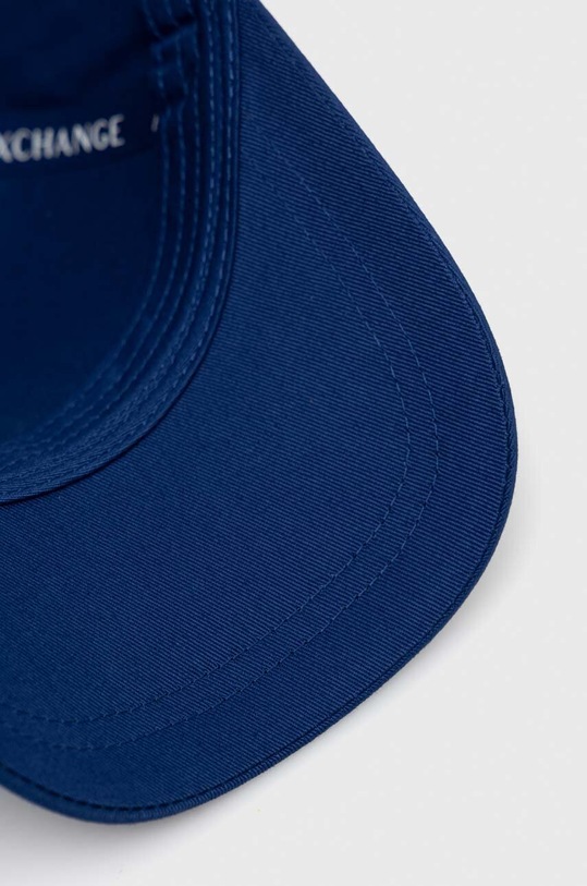 Armani Exchange czapka z daszkiem bawełniana granatowy 954047.CC811