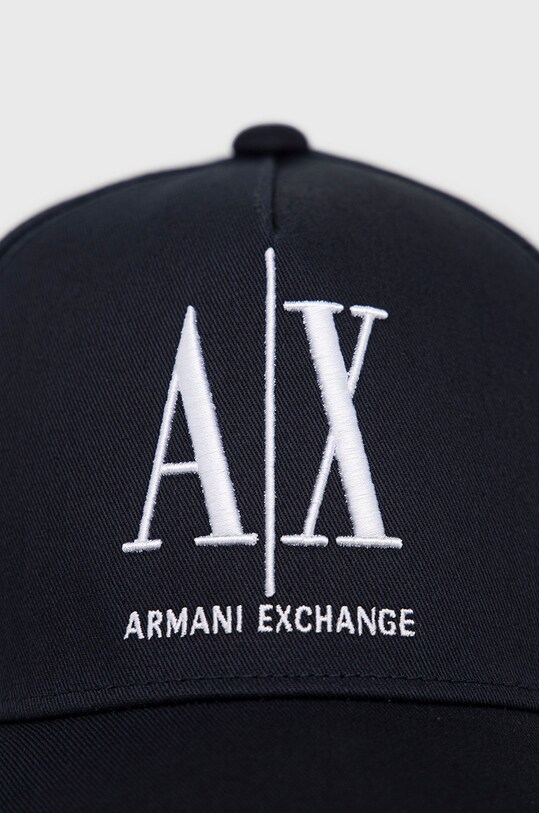 Armani Exchange czapka z daszkiem bawełniana 954047.CC811 granatowy AA00