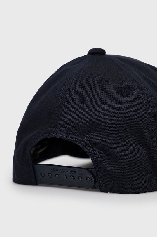 Akcesoria Armani Exchange czapka z daszkiem bawełniana 954047.CC811 granatowy