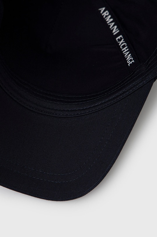Armani Exchange czapka z daszkiem bawełniana granatowy 954047.CC811