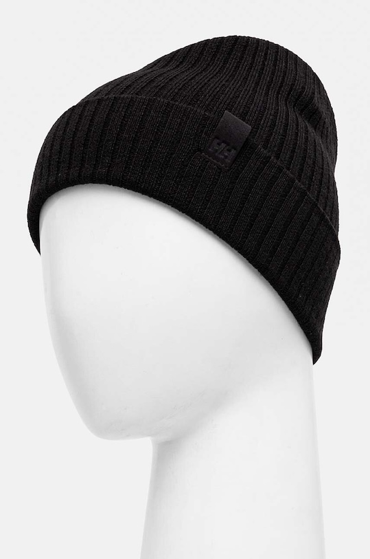Helly Hansen czapka z domieszką wełny 67195 czarny AW24