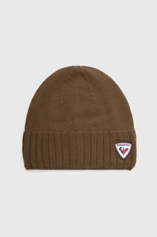 Vlněná čepice Rossignol vlna zelená RLJMH08