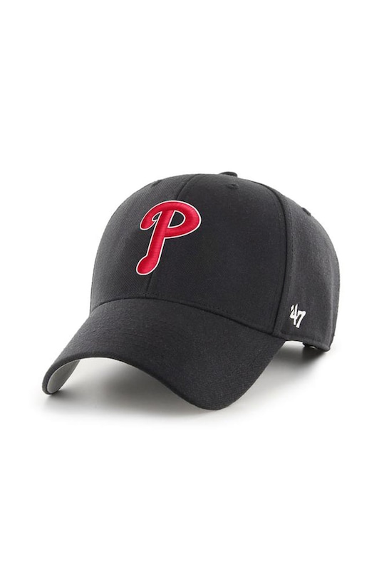 47 brand - Czapka MLB Philadelphia Phillies pozostałe czarny B.MVP19WBV.BKJ