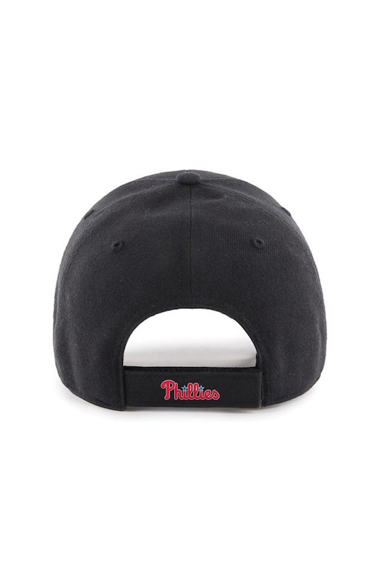 47 brand - Czapka MLB Philadelphia Phillies B.MVP19WBV.BKJ czarny AW20