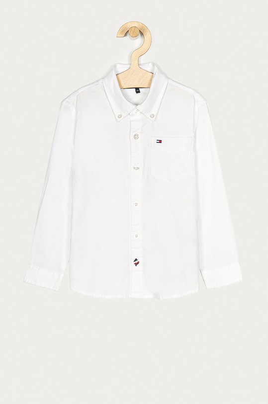 Tommy Hilfiger - Camasa copii 98-176 cm lung alb KB0KB06127