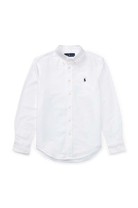 Polo Ralph Lauren - Детская хлопковая рубашка 134-176 cm длинный белый 323819238001