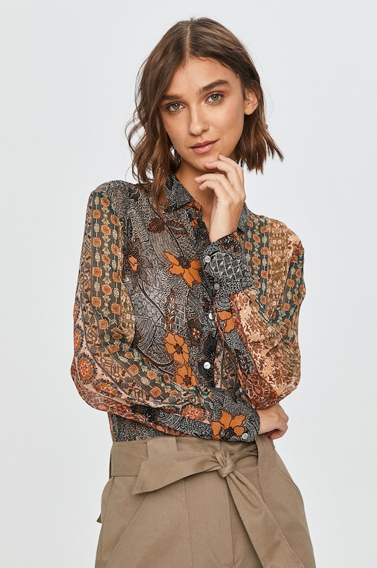 Desigual - Camasa lung multicolor 20WWCW10