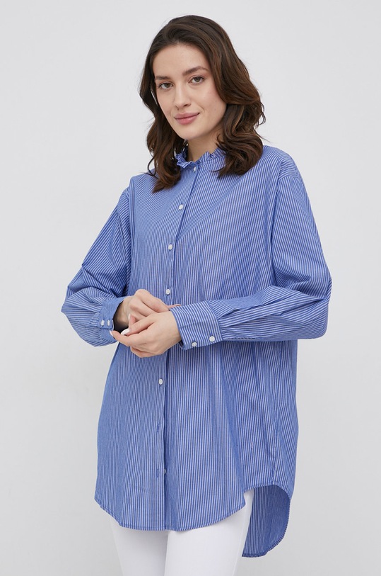 JDY Koszula bawełniana wzorzyste niebieski 15213326