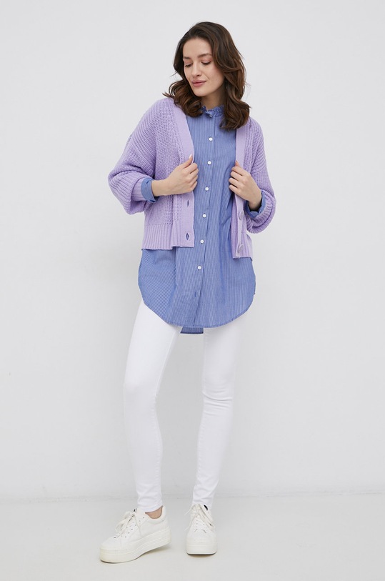 Odzież JDY Koszula bawełniana 15213326 niebieski