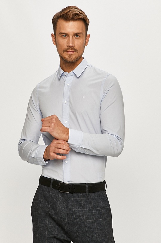 Calvin Klein - Camasa lung albastru K10K105984