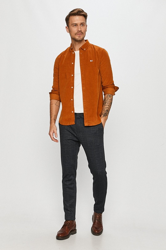 Îmbrăcăminte Tommy Jeans - Camasa din bumbac DM0DM09503 galben