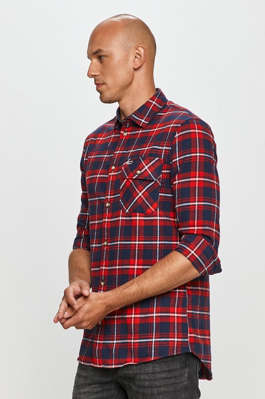 Tommy Jeans - Bavlnená košeľa regular tmavomodrá DM0DM08768