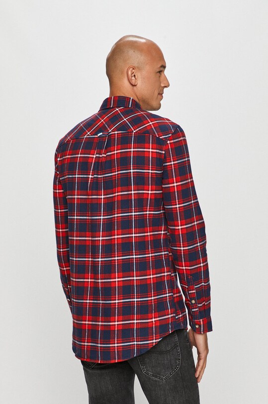 Tommy Jeans - Bavlnená košeľa tmavomodrá DM0DM08768