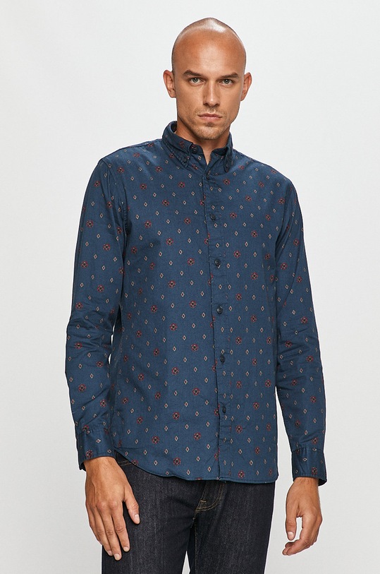 Selected Homme - Camasa din bumbac lung albastru 16075026