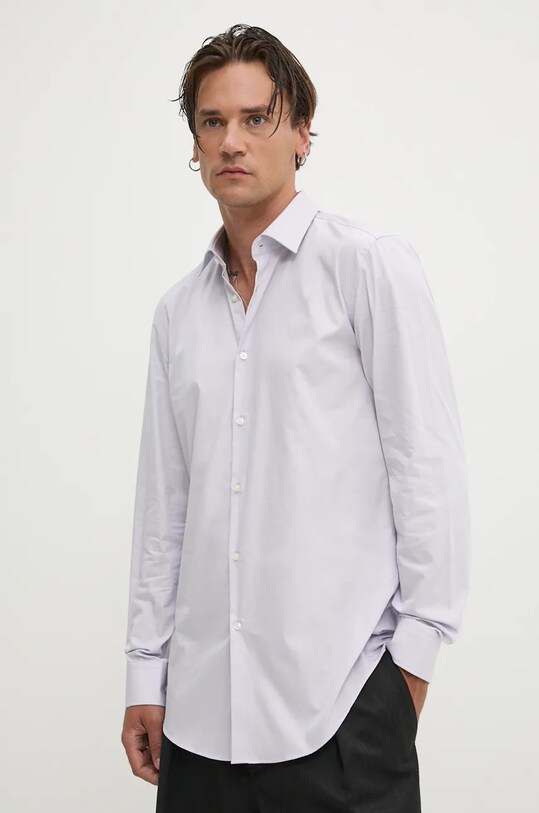 Рубашка HUGO casual фиолетовой 50289499