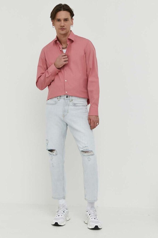 HUGO cămașă 50289499 roz AW19