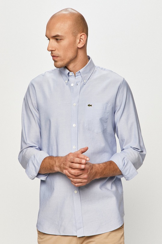 Lacoste - Bavlněná košile CH2979 modrá AW20