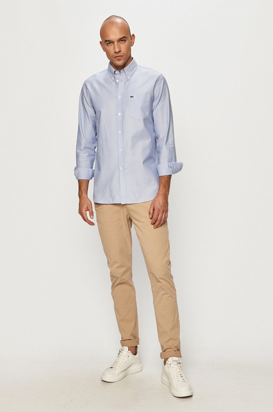 Lacoste - Bavlněná košile modrá CH2979