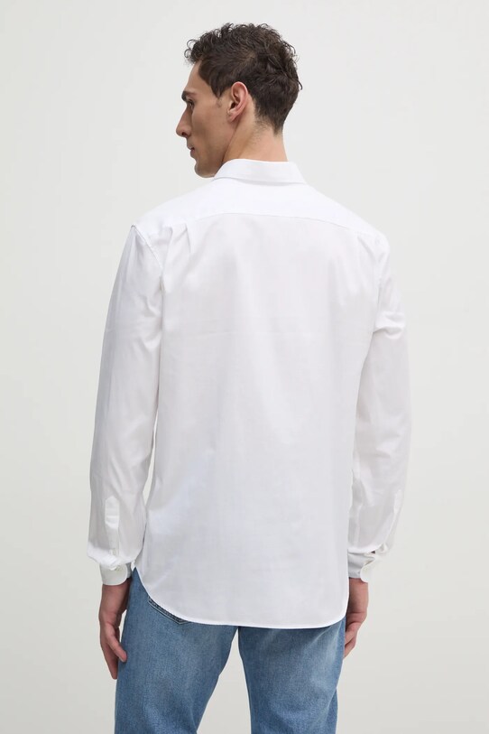 Odzież Lacoste koszula bawełniana CH2933 biały