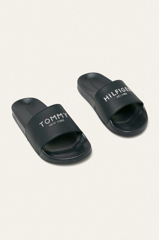 Tommy Hilfiger - Чехли TH GLITTER POOL SLIDE FW0FW04982DW5 тъмносин AW20