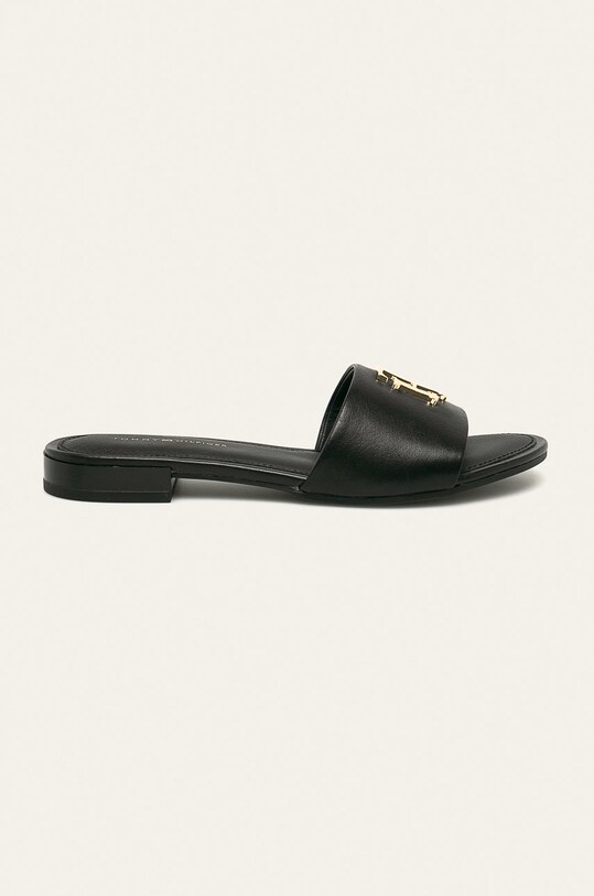 Tommy Hilfiger - Slapi de piele piele negru FW0FW05020BDS