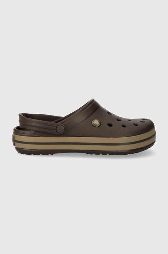 Pantofle Crocs Crocband bez podpatku hnědá CROCSCROCBAND11016