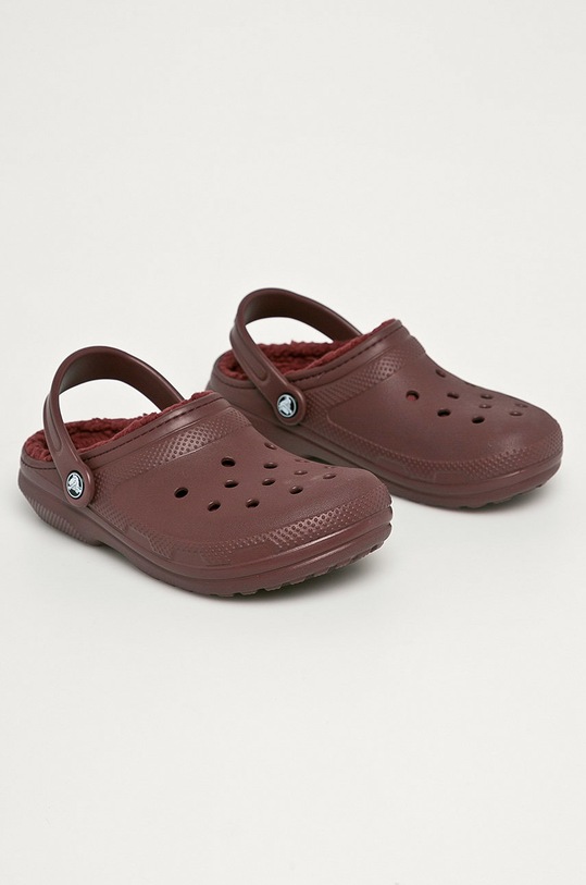 Crocs - Šľapky Classic Lined Clog CROCS.CLASSIC.203591 burgundské AW20
