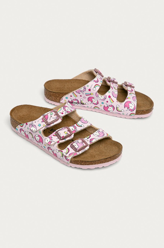 Birkenstock - Dětské pantofle Florida Kids 1017716 růžová AW20