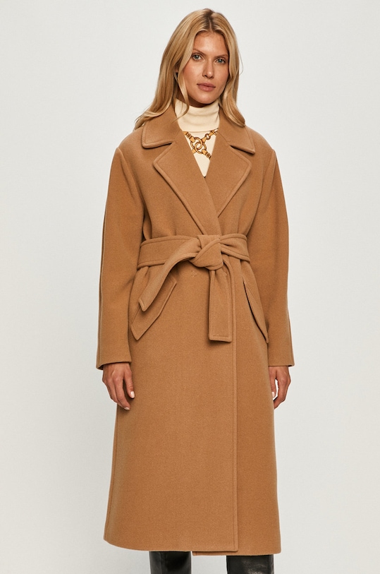 Twinset - Palton cu captuseala bej 202TP2240.S03231